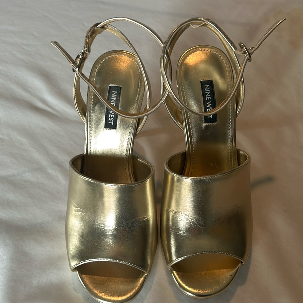Nine West Gold Heels